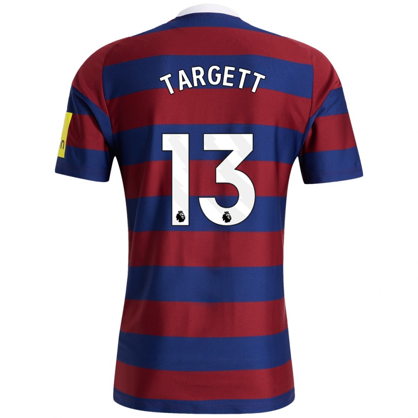 Homme Maillot Matt Targett #13 Bordeaux Bleu Marine Tenues Extérieur 2024/25 T-Shirt Suisse