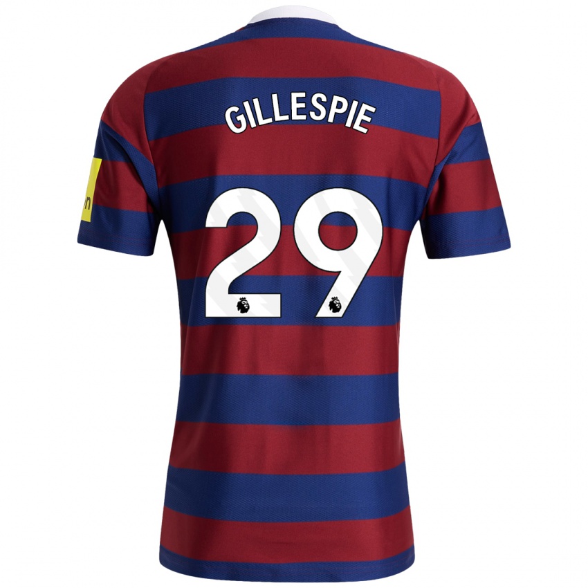 Homme Maillot Mark Gillespie #29 Bordeaux Bleu Marine Tenues Extérieur 2024/25 T-Shirt Suisse