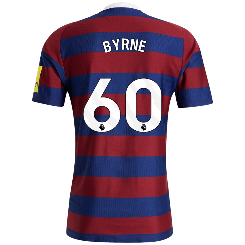 Homme Maillot Reece Byrne #60 Bordeaux Bleu Marine Tenues Extérieur 2024/25 T-Shirt Suisse