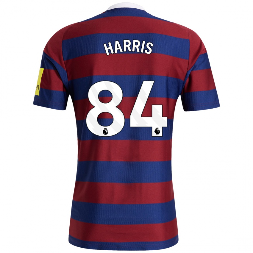 Homme Maillot Aidan Harris #84 Bordeaux Bleu Marine Tenues Extérieur 2024/25 T-Shirt Suisse