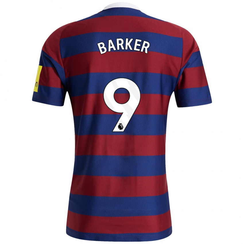 Homme Maillot Katie Barker #9 Bordeaux Bleu Marine Tenues Extérieur 2024/25 T-Shirt Suisse