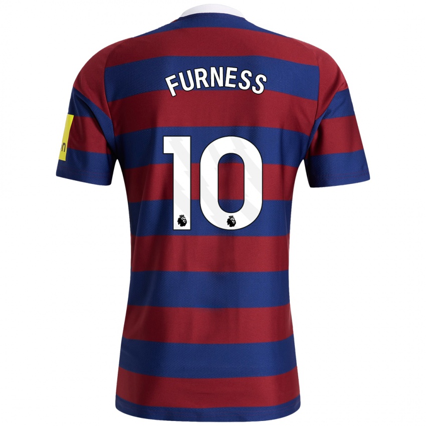 Homme Maillot Rachel Furness #10 Bordeaux Bleu Marine Tenues Extérieur 2024/25 T-Shirt Suisse