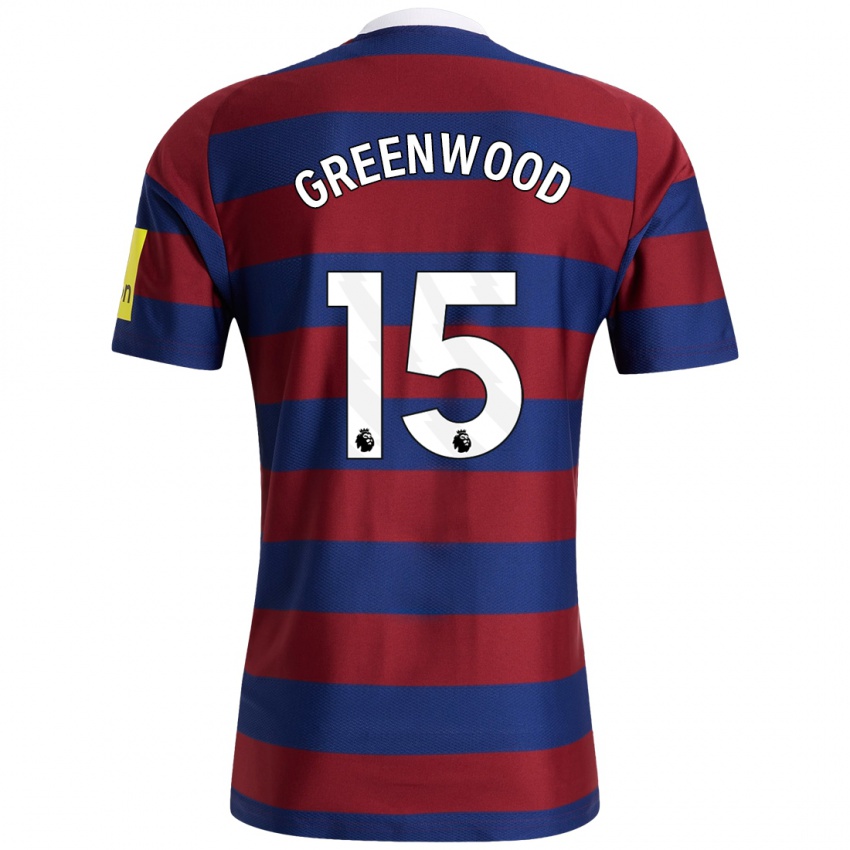 Homme Maillot Hannah Greenwood #15 Bordeaux Bleu Marine Tenues Extérieur 2024/25 T-Shirt Suisse