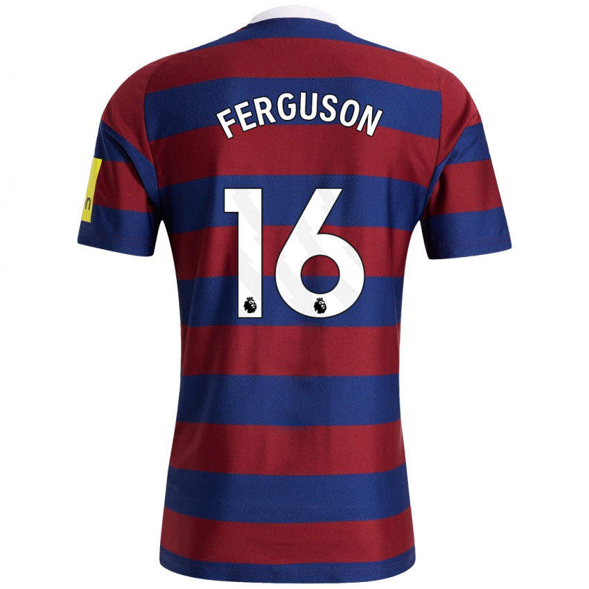 Homme Maillot Becky Ferguson #16 Bordeaux Bleu Marine Tenues Extérieur 2024/25 T-Shirt Suisse