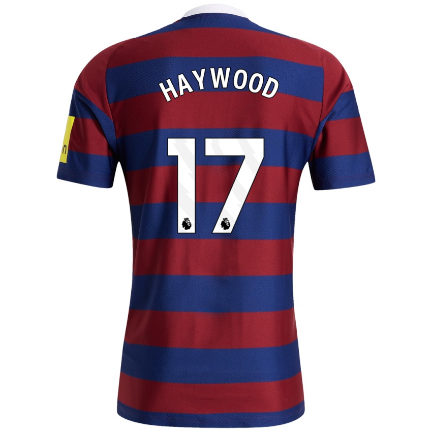 Homme Maillot Sophie Haywood #17 Bordeaux Bleu Marine Tenues Extérieur 2024/25 T-Shirt Suisse