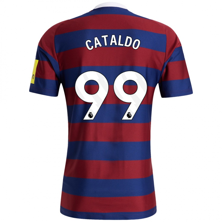 Homme Maillot Lia Cataldo #99 Bordeaux Bleu Marine Tenues Extérieur 2024/25 T-Shirt Suisse