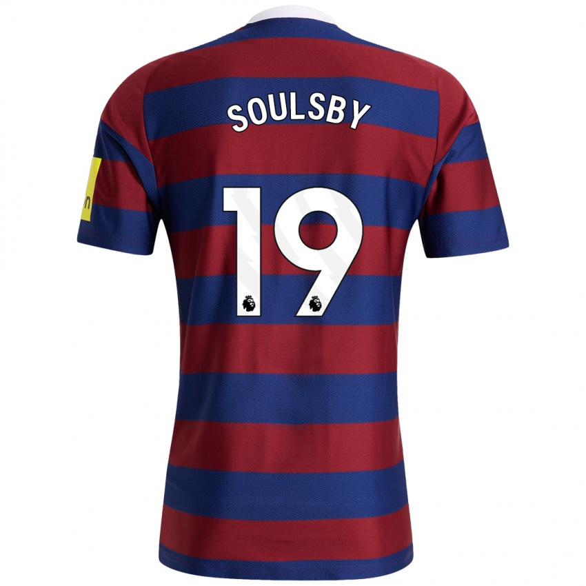 Homme Maillot Anna Soulsby #19 Bordeaux Bleu Marine Tenues Extérieur 2024/25 T-Shirt Suisse