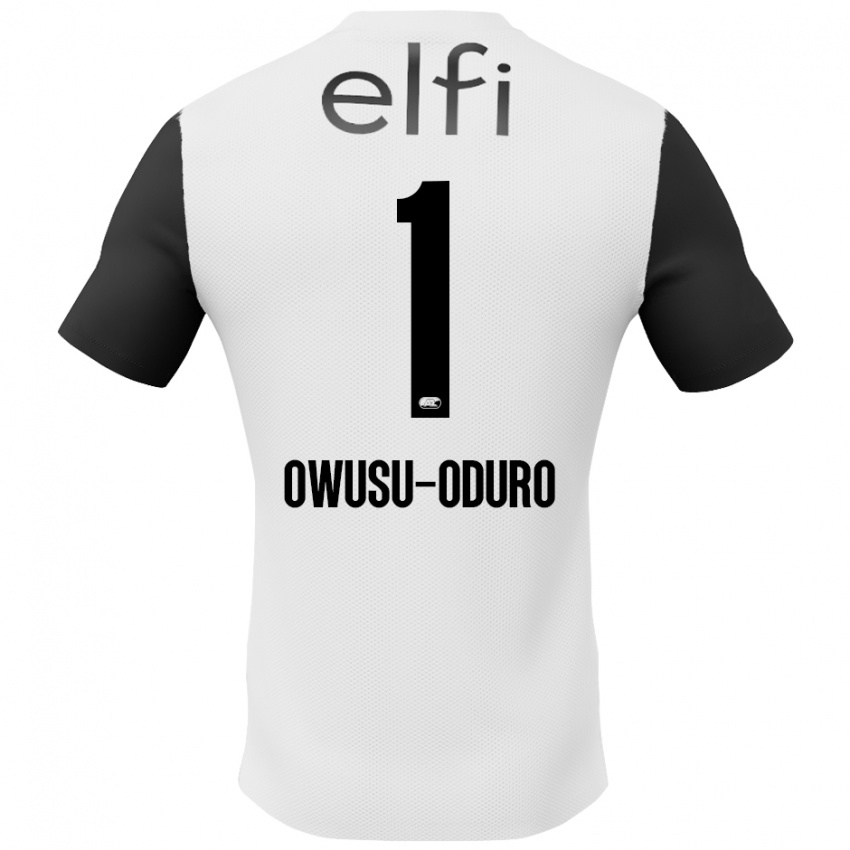 Herren Rome Jayden Owusu-Oduro #1 Weiß Schwarz Auswärtstrikot Trikot 2024/25 T-Shirt Schweiz