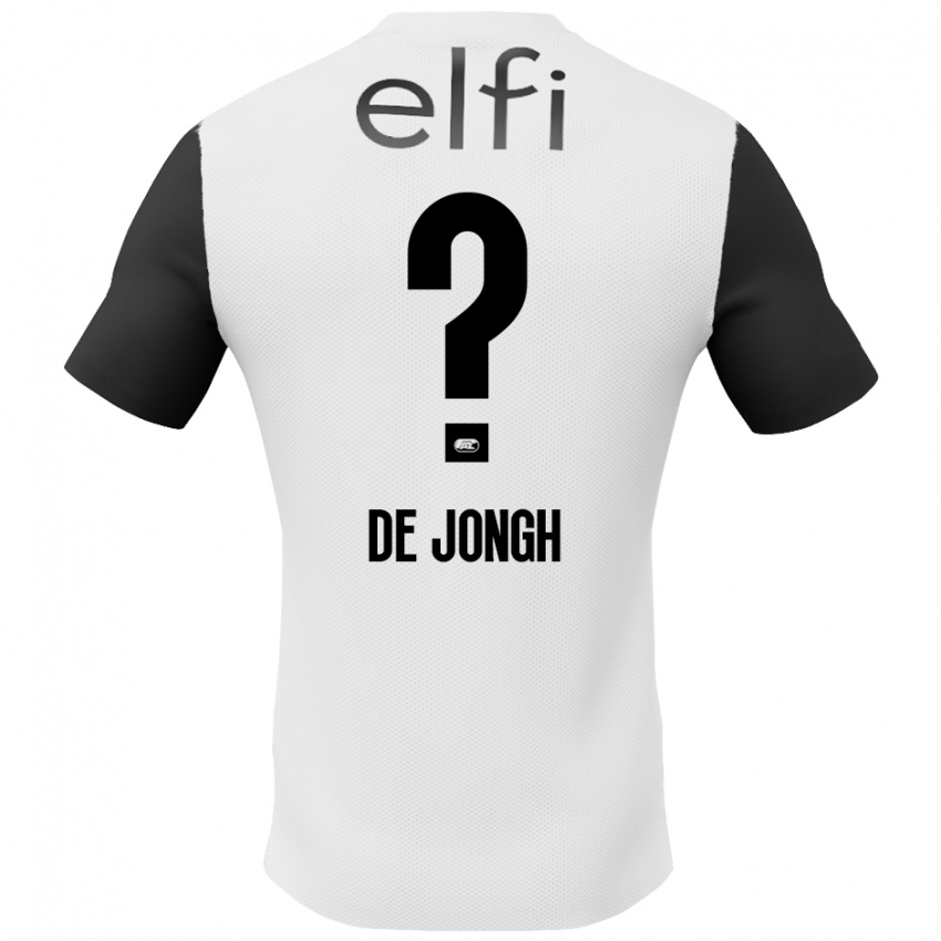 Herren Iain De Jongh #0 Weiß Schwarz Auswärtstrikot Trikot 2024/25 T-Shirt Schweiz