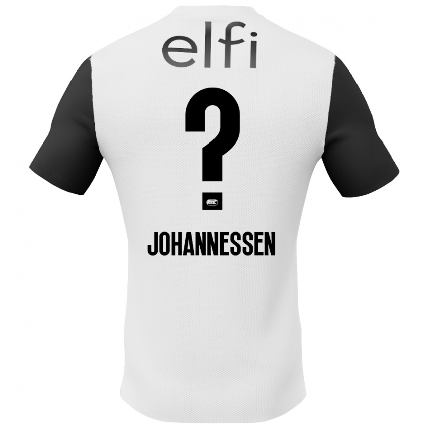 Herren Tómas Johannessen #0 Weiß Schwarz Auswärtstrikot Trikot 2024/25 T-Shirt Schweiz