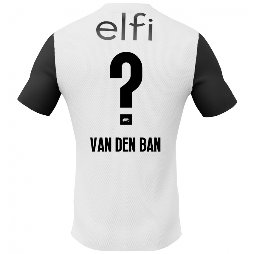 Herren Yoël Van Den Ban #0 Weiß Schwarz Auswärtstrikot Trikot 2024/25 T-Shirt Schweiz