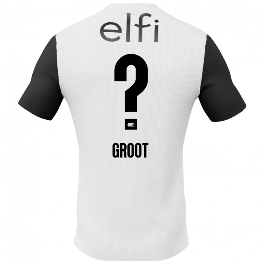 Herren Gijs Groot #0 Weiß Schwarz Auswärtstrikot Trikot 2024/25 T-Shirt Schweiz