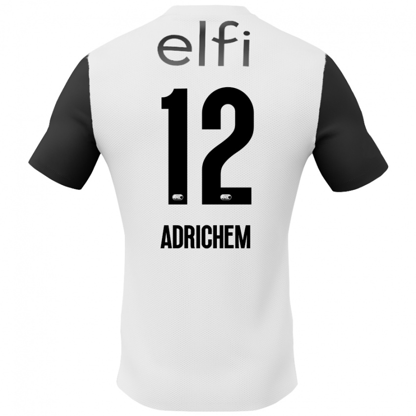 Herren Mees Adrichem #12 Weiß Schwarz Auswärtstrikot Trikot 2024/25 T-Shirt Schweiz