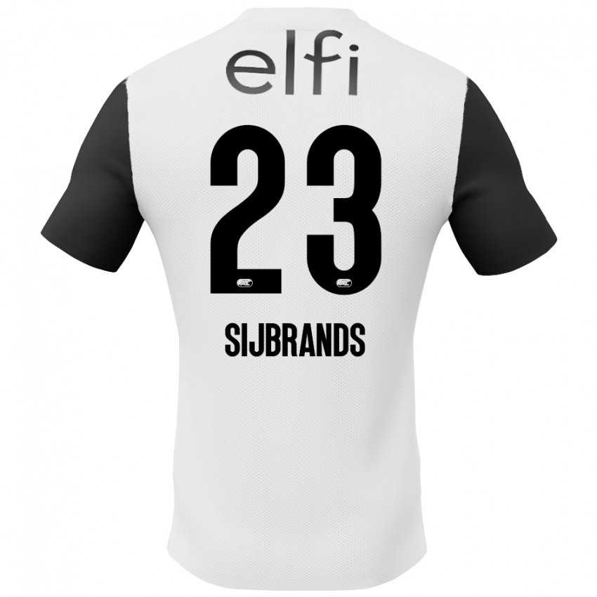 Herren Julian Sijbrands #23 Weiß Schwarz Auswärtstrikot Trikot 2024/25 T-Shirt Schweiz