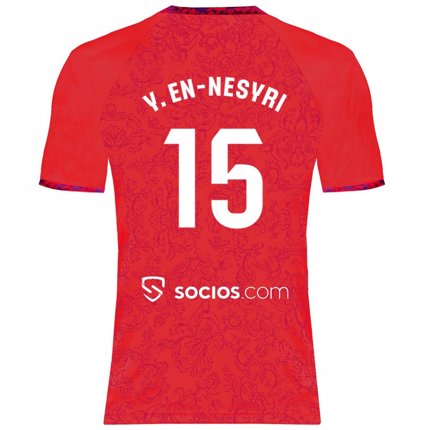 Herren Youssef En-Nesyri #15 Rot Auswärtstrikot Trikot 2024/25 T-Shirt Schweiz