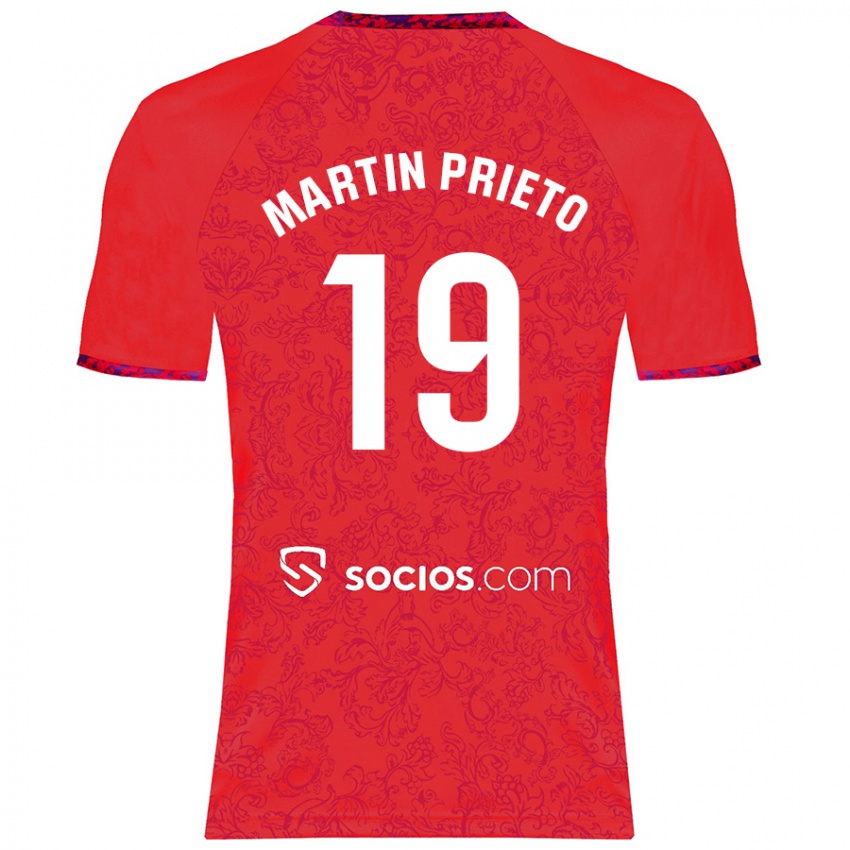 Herren Cristina Martín-Prieto Gutiérrez #19 Rot Auswärtstrikot Trikot 2024/25 T-Shirt Schweiz