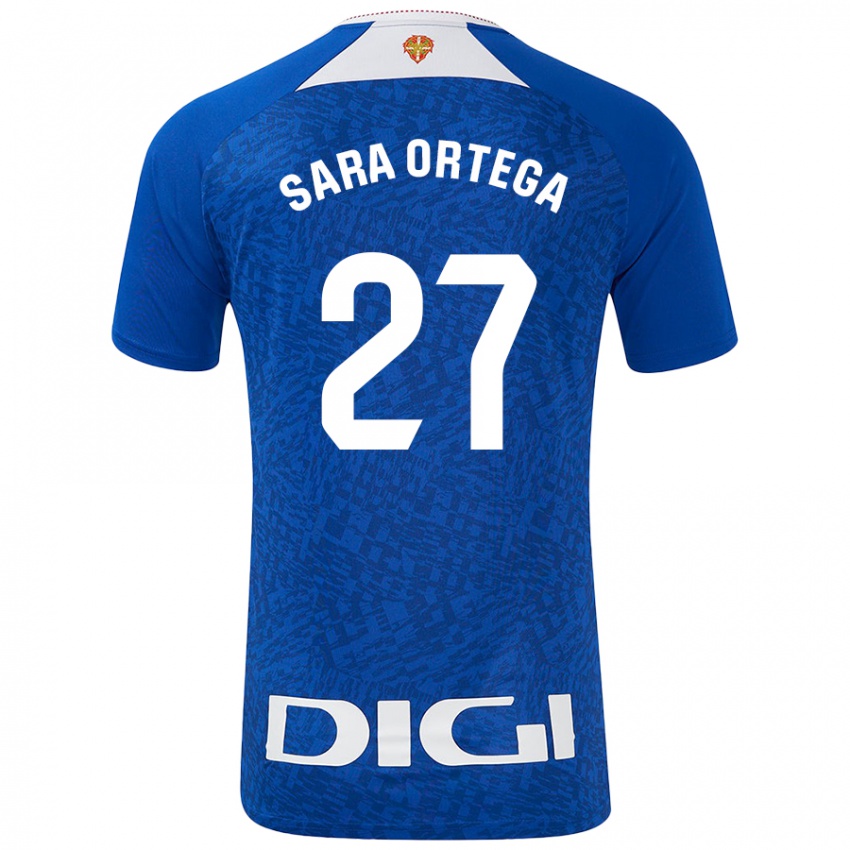 Herren Sara Ortega Ruiz #27 Königsblau Auswärtstrikot Trikot 2024/25 T-Shirt Schweiz