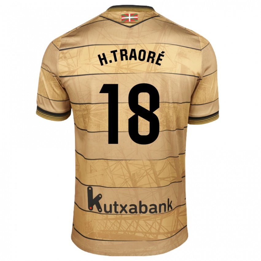 Herren Hamari Traore #18 Braun Auswärtstrikot Trikot 2024/25 T-Shirt Schweiz