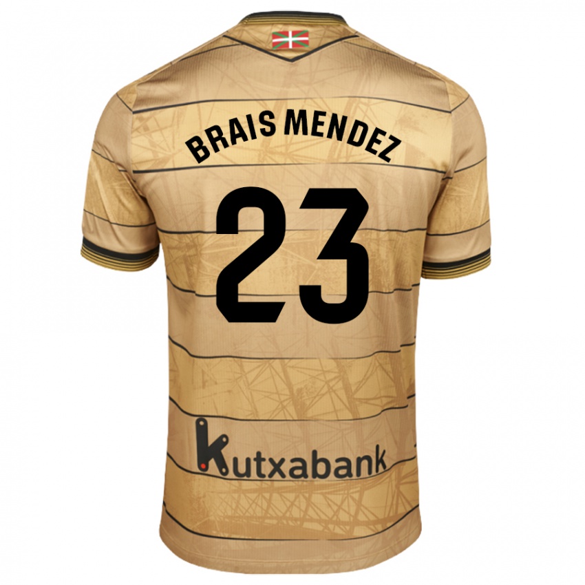 Herren Brais Mendez #23 Braun Auswärtstrikot Trikot 2024/25 T-Shirt Schweiz