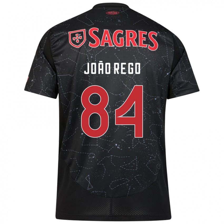 Homme Maillot João Rêgo #84 Noir Rouge Tenues Extérieur 2024/25 T-Shirt Suisse