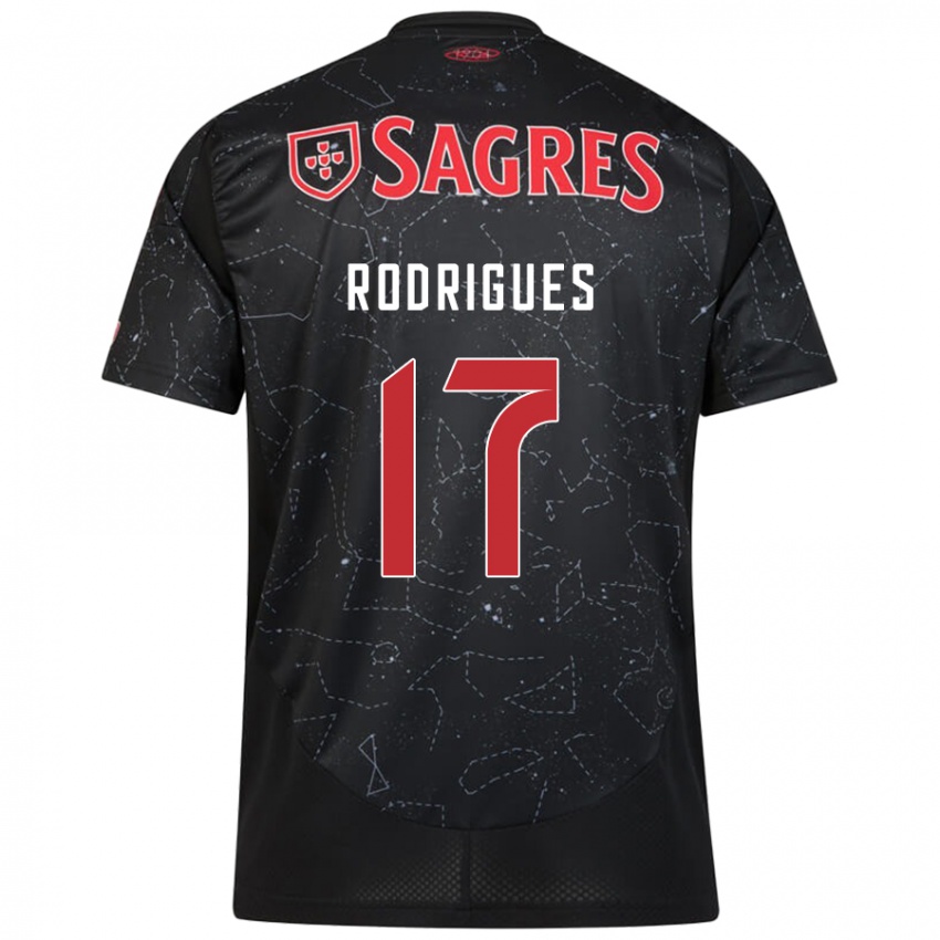 Homme Maillot Tiago Rodrigues #17 Noir Rouge Tenues Extérieur 2024/25 T-Shirt Suisse