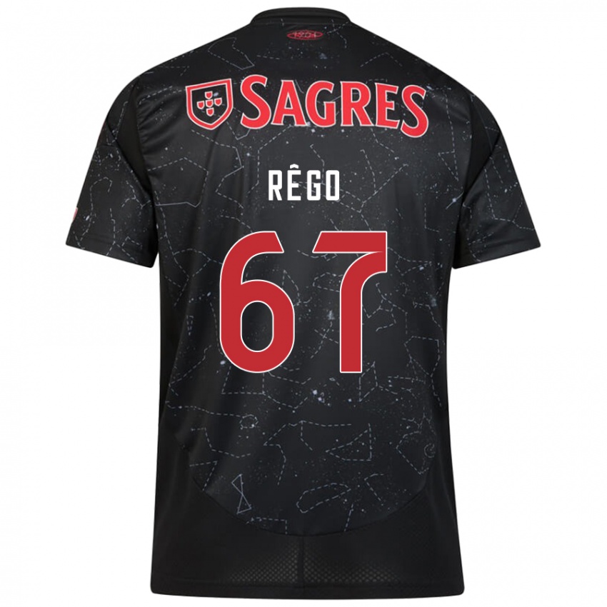 Homme Maillot Rodrigo Rêgo #67 Noir Rouge Tenues Extérieur 2024/25 T-Shirt Suisse