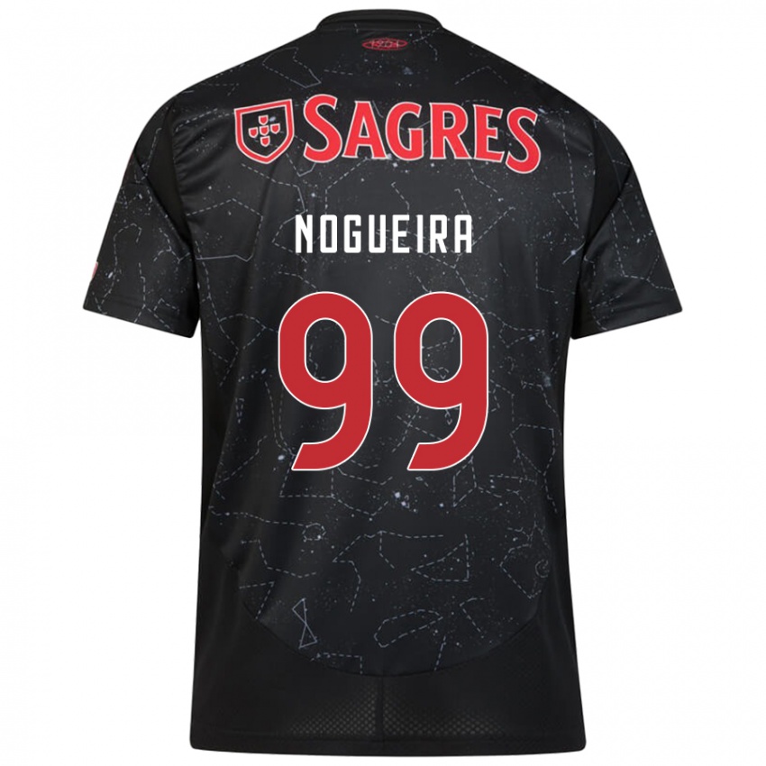 Homme Maillot Beatriz Nogueira #99 Noir Rouge Tenues Extérieur 2024/25 T-Shirt Suisse