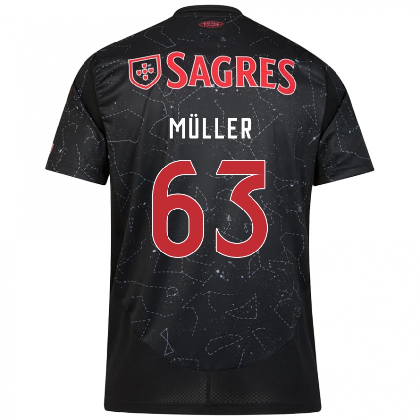 Homme Maillot José Müller #63 Noir Rouge Tenues Extérieur 2024/25 T-Shirt Suisse