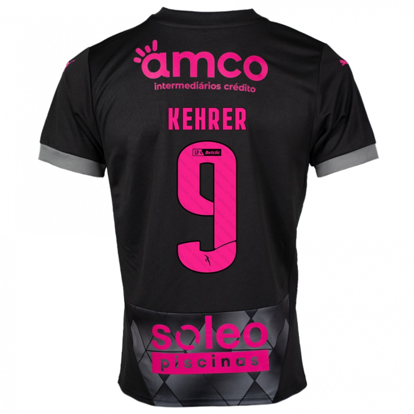 Herren Caroline Kehrer #9 Schwarz Rosa Auswärtstrikot Trikot 2024/25 T-Shirt Schweiz