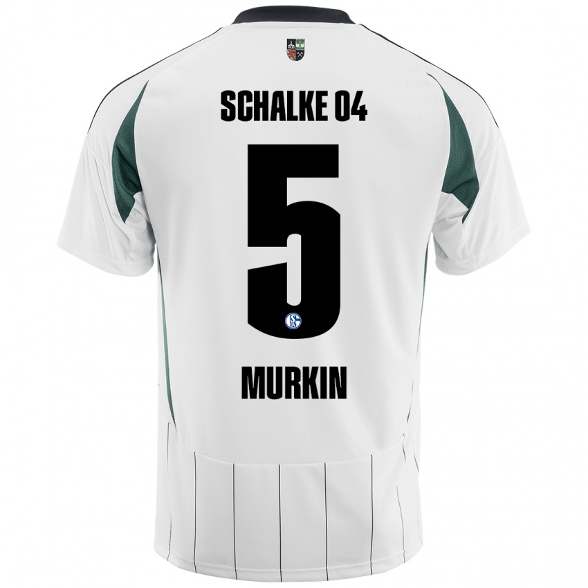 Herren Derry Murkin #5 Weiß Grün Auswärtstrikot Trikot 2024/25 T-Shirt Schweiz