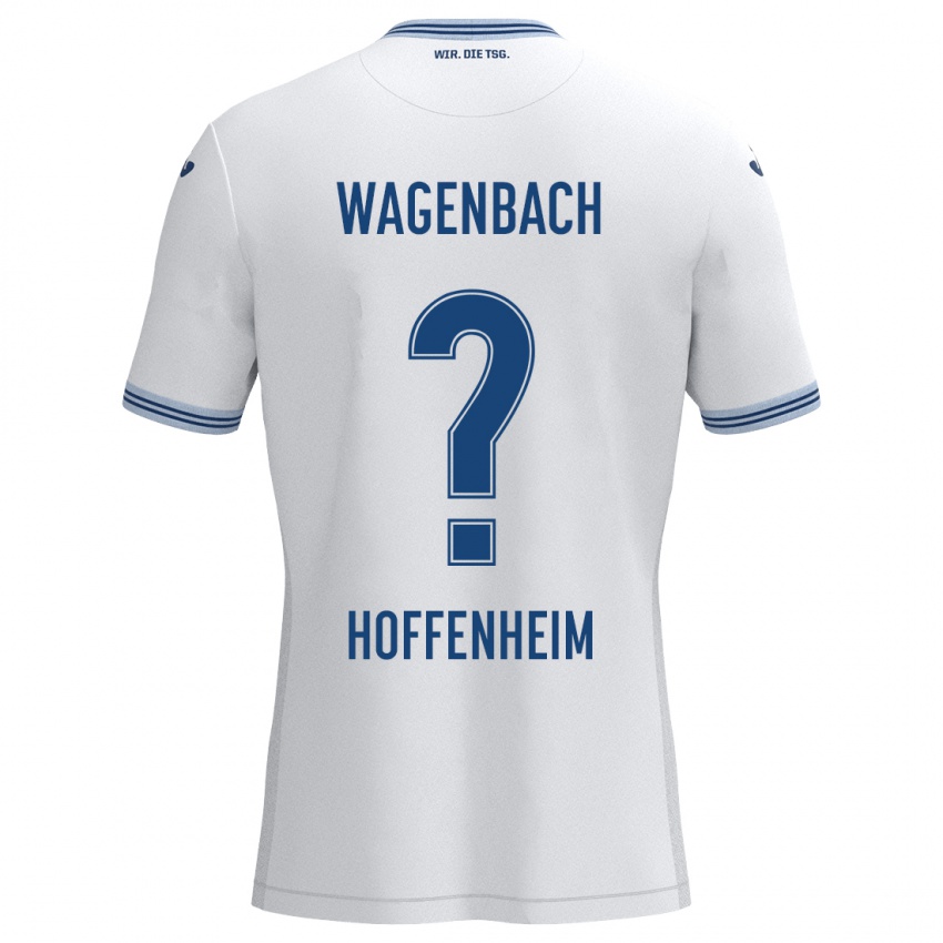 Herren Lion Wagenbach #0 Weiß Blau Auswärtstrikot Trikot 2024/25 T-Shirt Schweiz