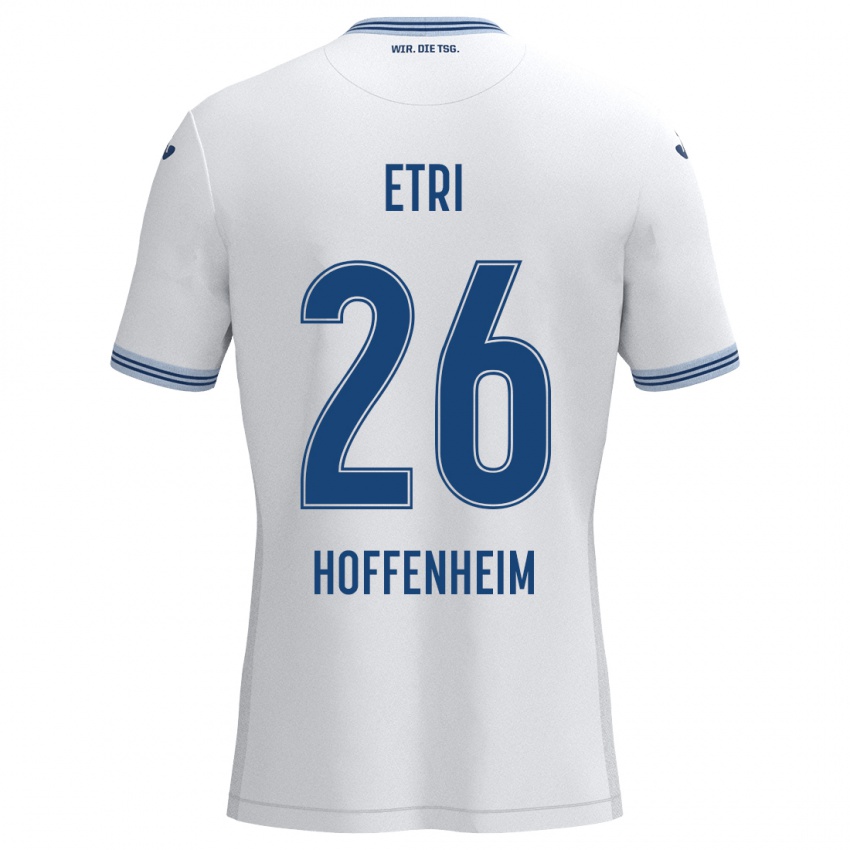 Herren Ahmed Etri #26 Weiß Blau Auswärtstrikot Trikot 2024/25 T-Shirt Schweiz