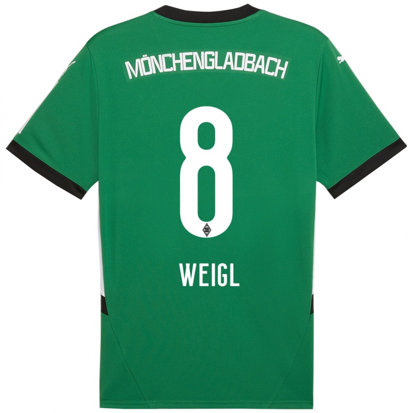 Herren Julian Weigl #8 Grün Weiß Auswärtstrikot Trikot 2024/25 T-Shirt Schweiz