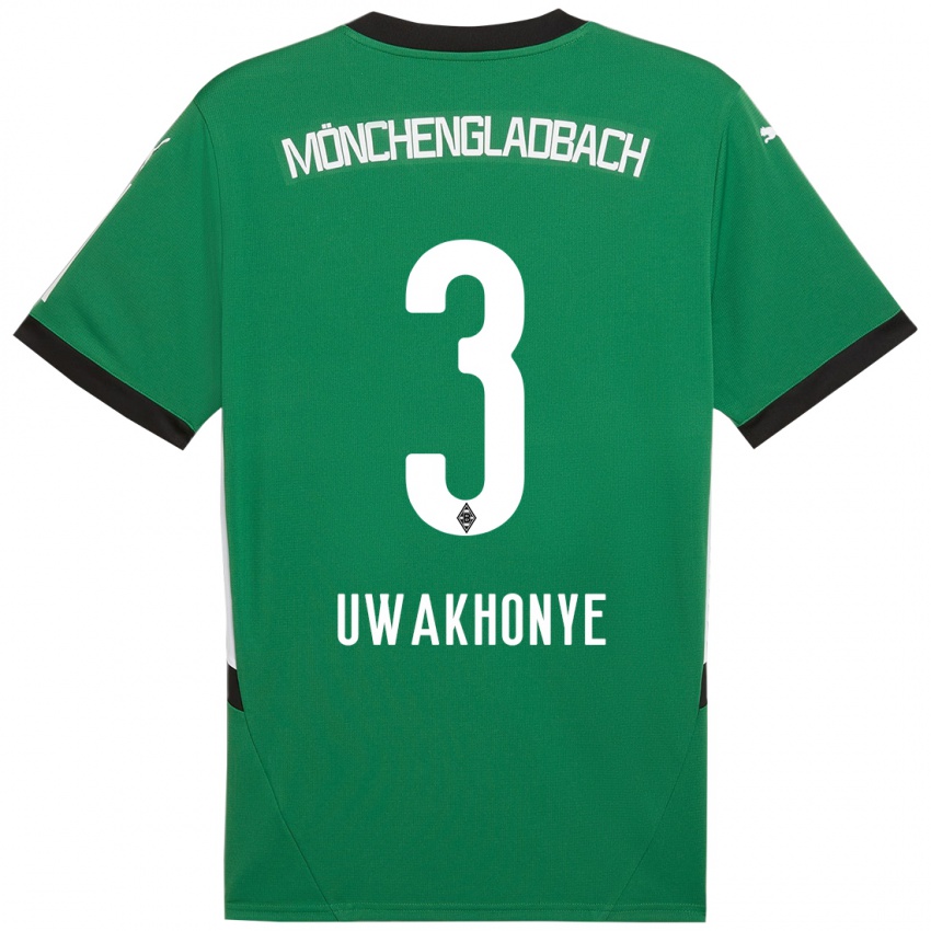 Herren Joshua Uwakhonye #3 Grün Weiß Auswärtstrikot Trikot 2024/25 T-Shirt Schweiz