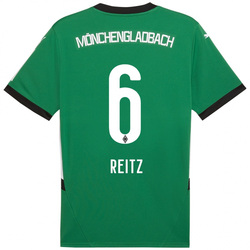 Herren Tony Reitz #6 Grün Weiß Auswärtstrikot Trikot 2024/25 T-Shirt Schweiz