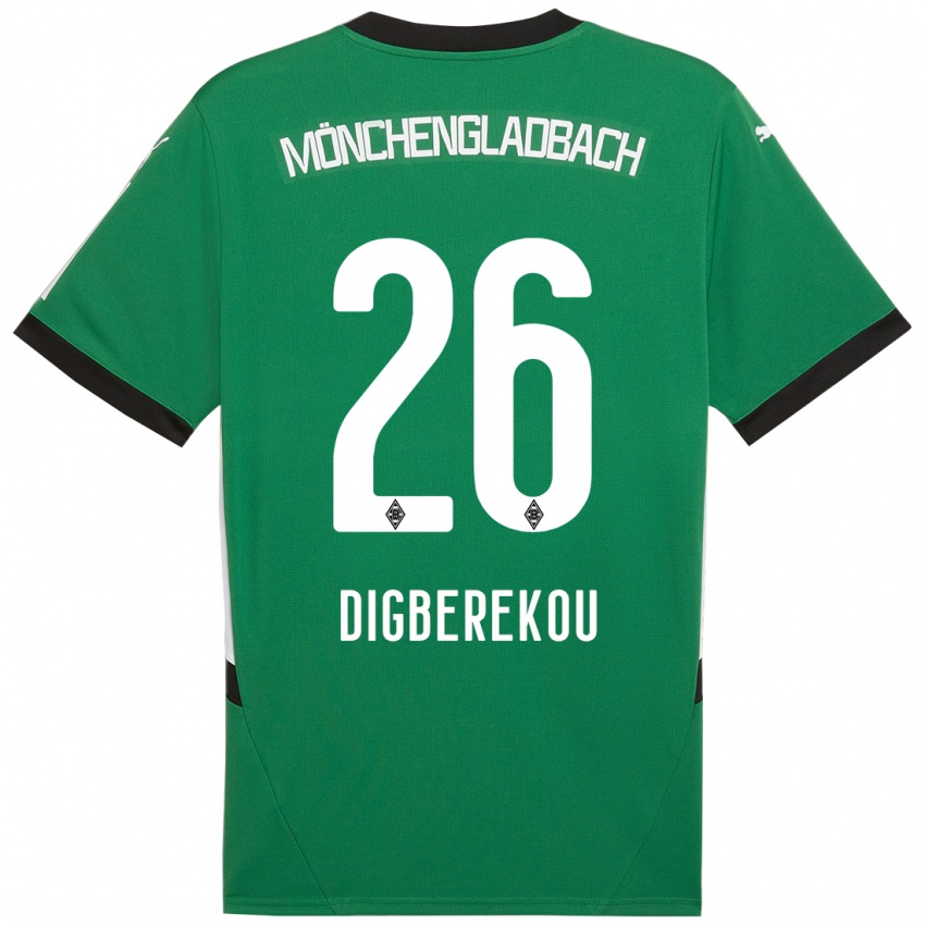 Herren Ibrahim Digberekou #26 Grün Weiß Auswärtstrikot Trikot 2024/25 T-Shirt Schweiz