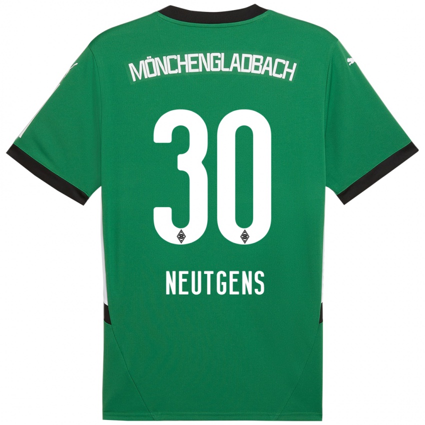 Herren Maximilian Neutgens #30 Grün Weiß Auswärtstrikot Trikot 2024/25 T-Shirt Schweiz