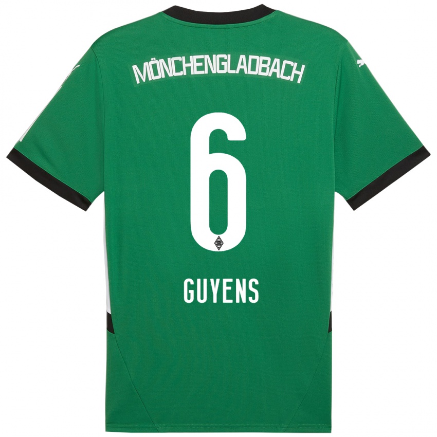 Herren Emily Guyens #6 Grün Weiß Auswärtstrikot Trikot 2024/25 T-Shirt Schweiz