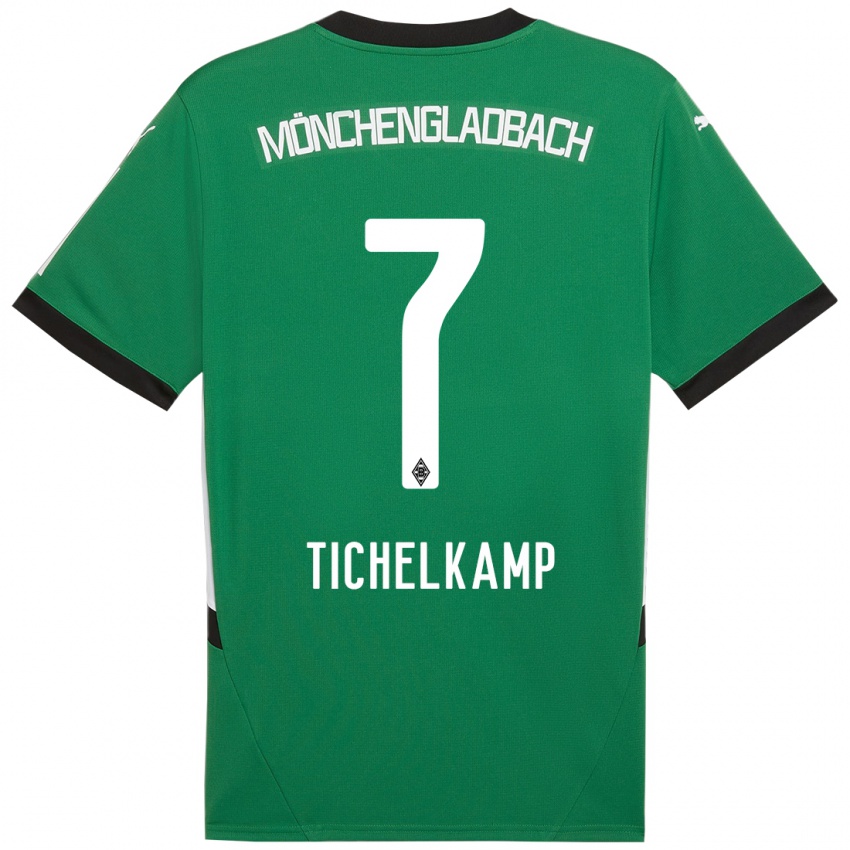 Herren Emily Tichelkamp #7 Grün Weiß Auswärtstrikot Trikot 2024/25 T-Shirt Schweiz