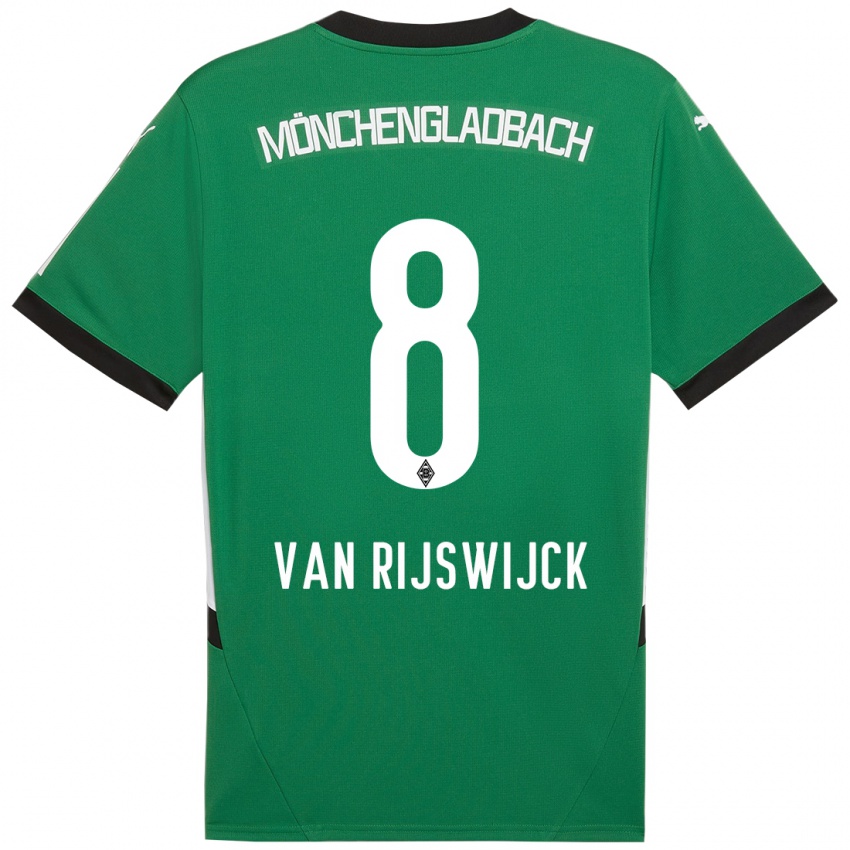 Herren Britt Van Rijswijck #8 Grün Weiß Auswärtstrikot Trikot 2024/25 T-Shirt Schweiz