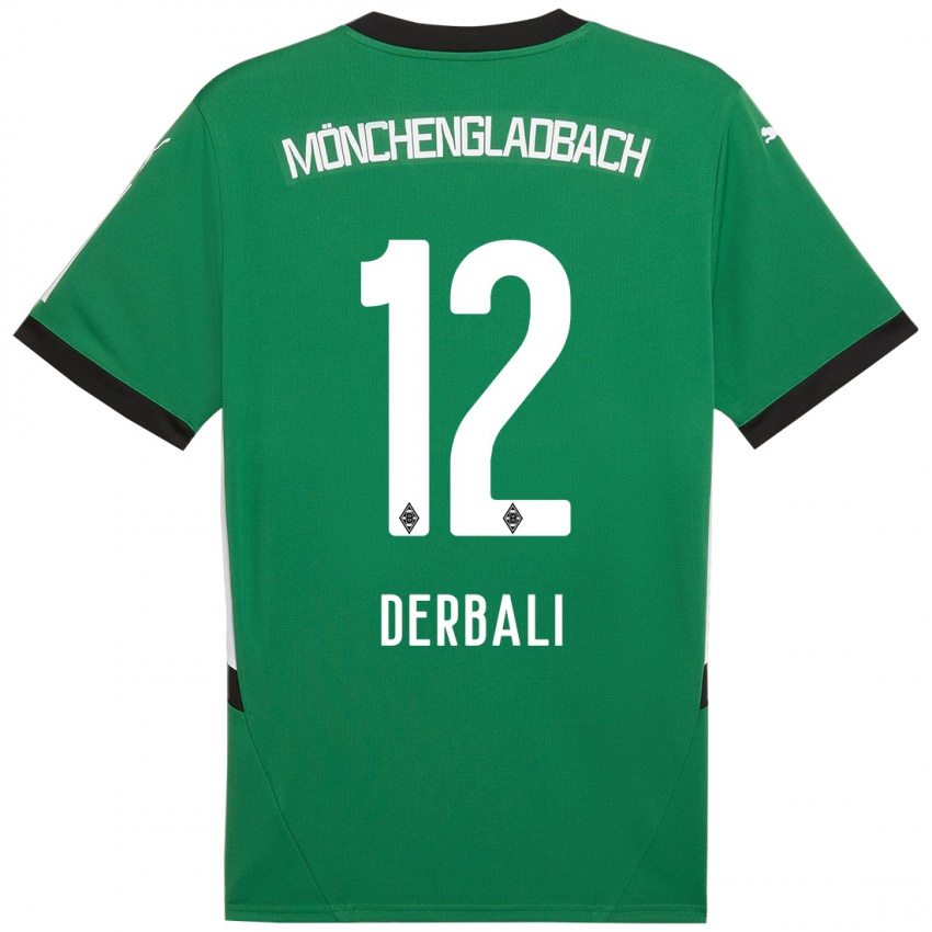 Herren Louisa Derbali #12 Grün Weiß Auswärtstrikot Trikot 2024/25 T-Shirt Schweiz