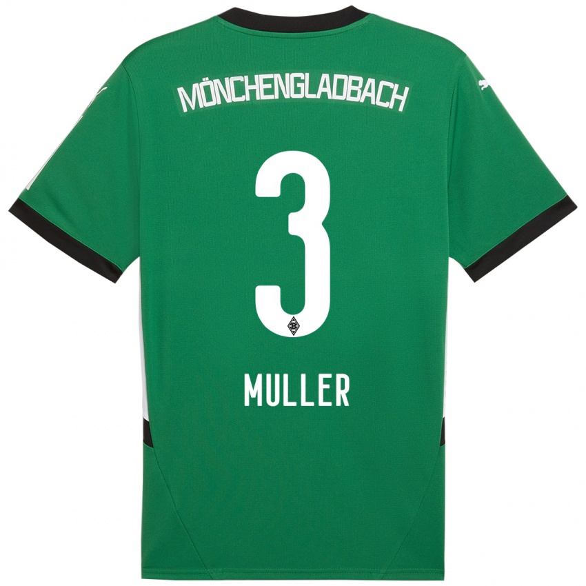 Herren Barbara Müller #3 Grün Weiß Auswärtstrikot Trikot 2024/25 T-Shirt Schweiz