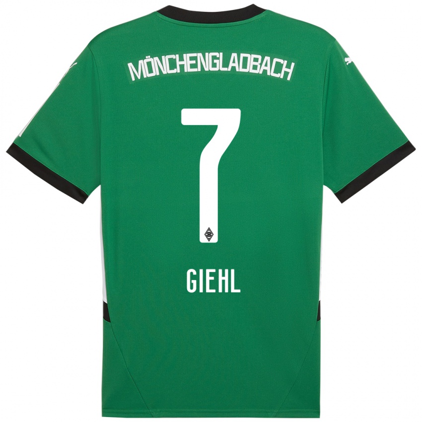 Herren Madita Giehl #7 Grün Weiß Auswärtstrikot Trikot 2024/25 T-Shirt Schweiz