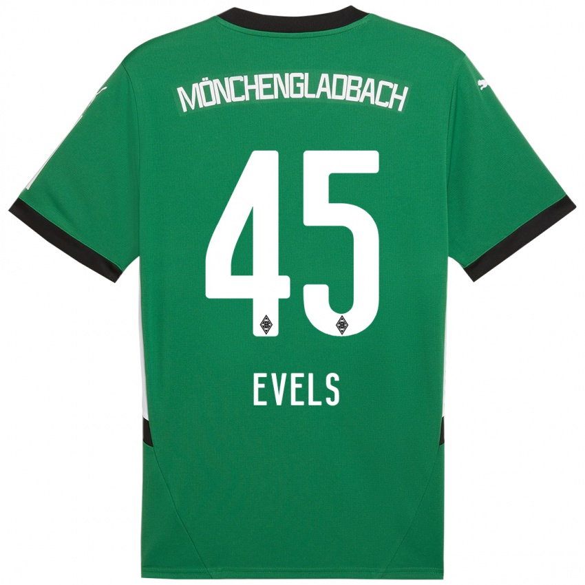 Herren Emily Evels #45 Grün Weiß Auswärtstrikot Trikot 2024/25 T-Shirt Schweiz