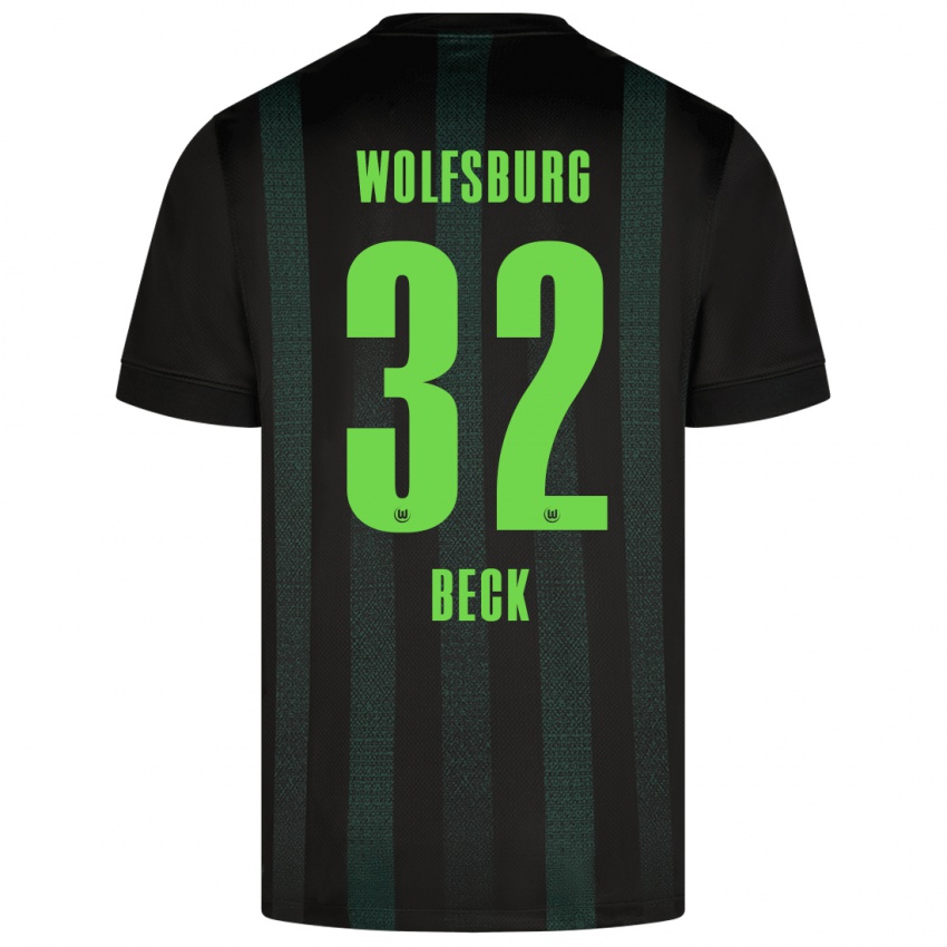 Herren Kiara Beck #32 Dunkelgrün Auswärtstrikot Trikot 2024/25 T-Shirt Schweiz