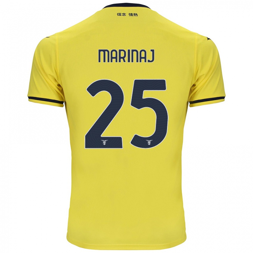 Herren Kledi Marinaj #25 Gelb Auswärtstrikot Trikot 2024/25 T-Shirt Schweiz