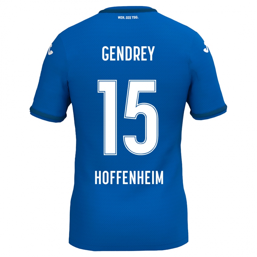 Herren Valentin Gendrey #15 Gelb Rot Heimtrikot Trikot 2024/25 T-Shirt Schweiz