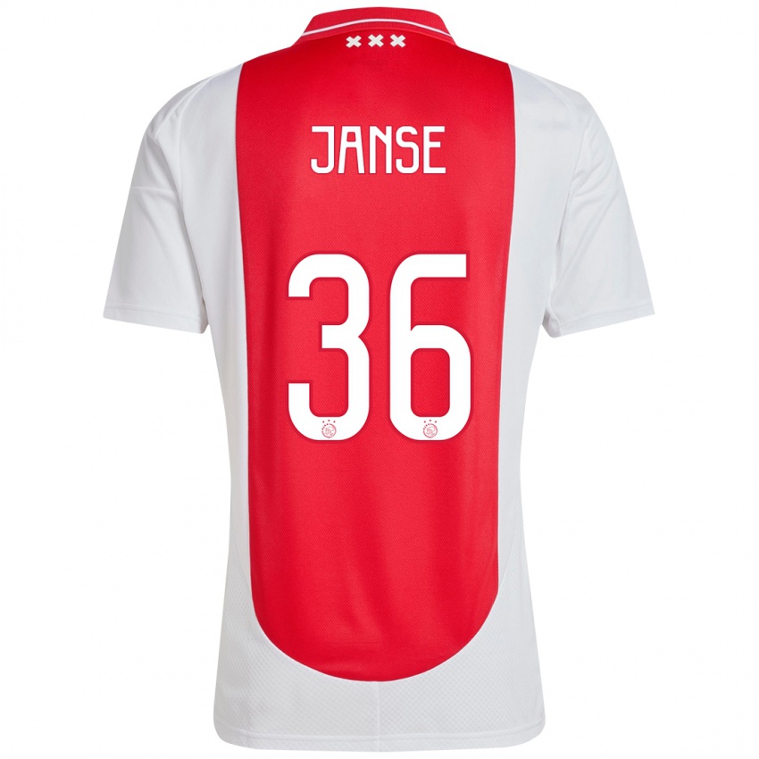 Femme Maillot Dies Janse #36 Rouge Blanc Tenues Domicile 2024/25 T-Shirt Suisse