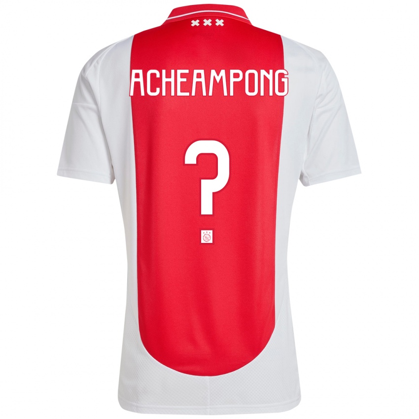 Femme Maillot Levi Acheampong #0 Rouge Blanc Tenues Domicile 2024/25 T-Shirt Suisse