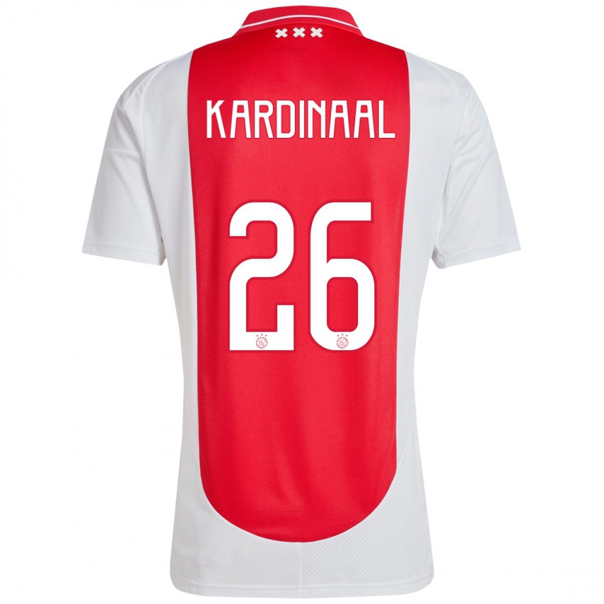 Femme Maillot Isa Kardinaal #26 Rouge Blanc Tenues Domicile 2024/25 T-Shirt Suisse